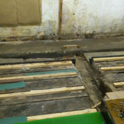 Maschinenraum nach Ausbauarbeiten