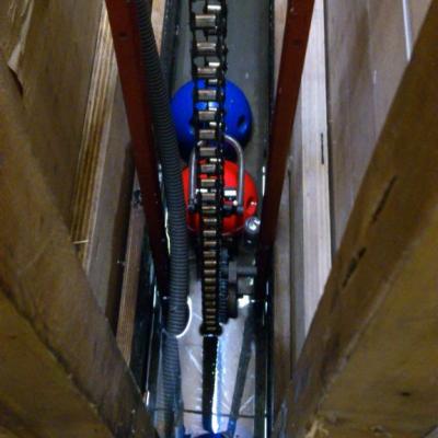 Elevator im Maschinenraum